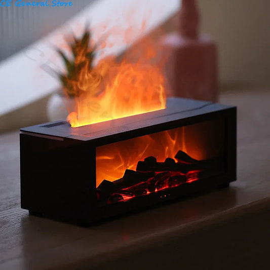 Maison de Noël™ - Diffuseur d’Huiles Essentielles Flamme 3D